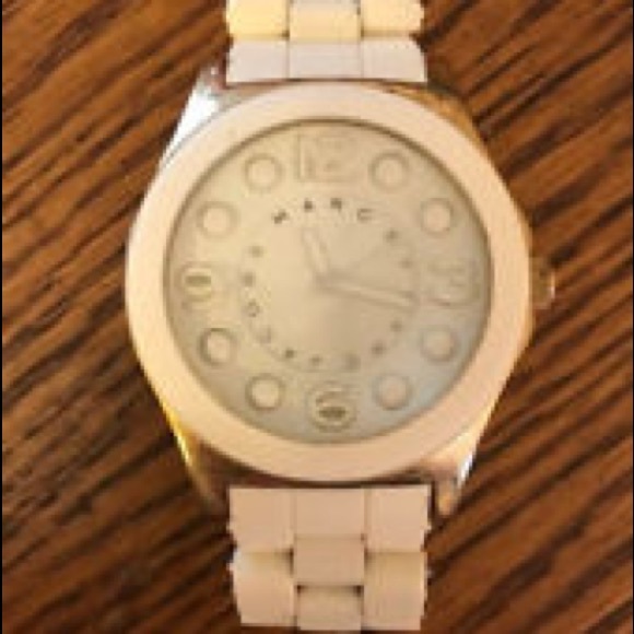 Marc by Marc Jacobs silver and white band watch - Picture 2 of 4